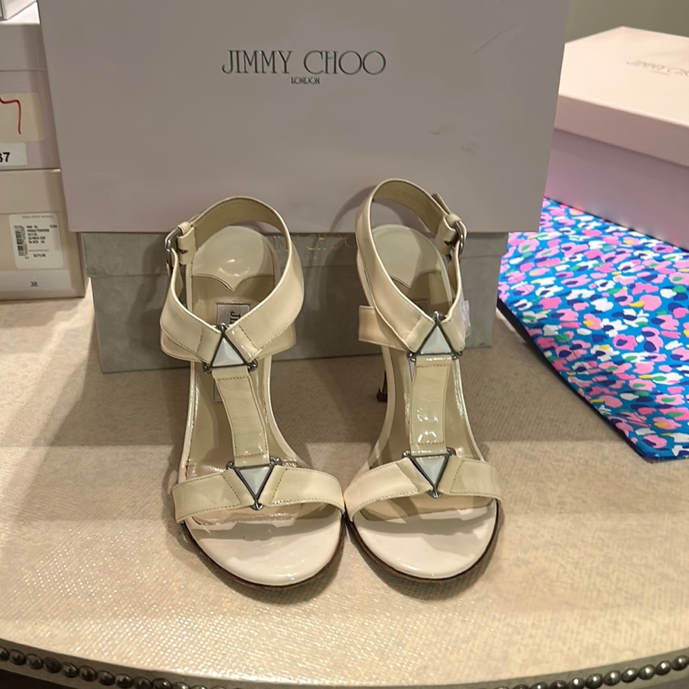 Off White Jimmy Choo Heels
